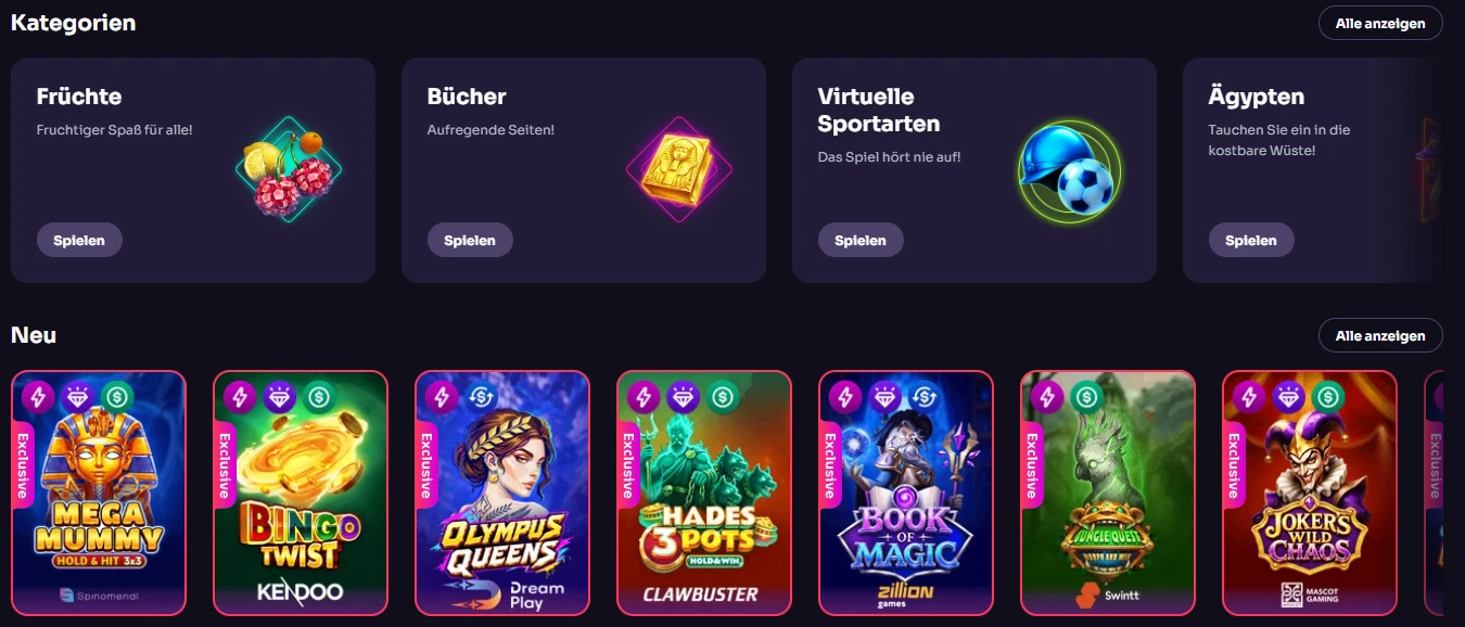 WinSpirit Casino banner 2 DE
